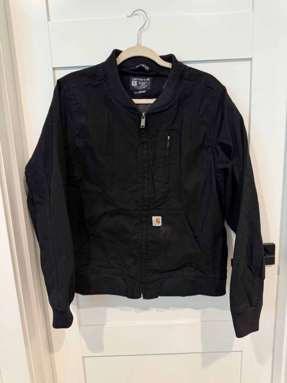 Carhartt Black Rugged-Flex Relaxed Fit Zip Jacket